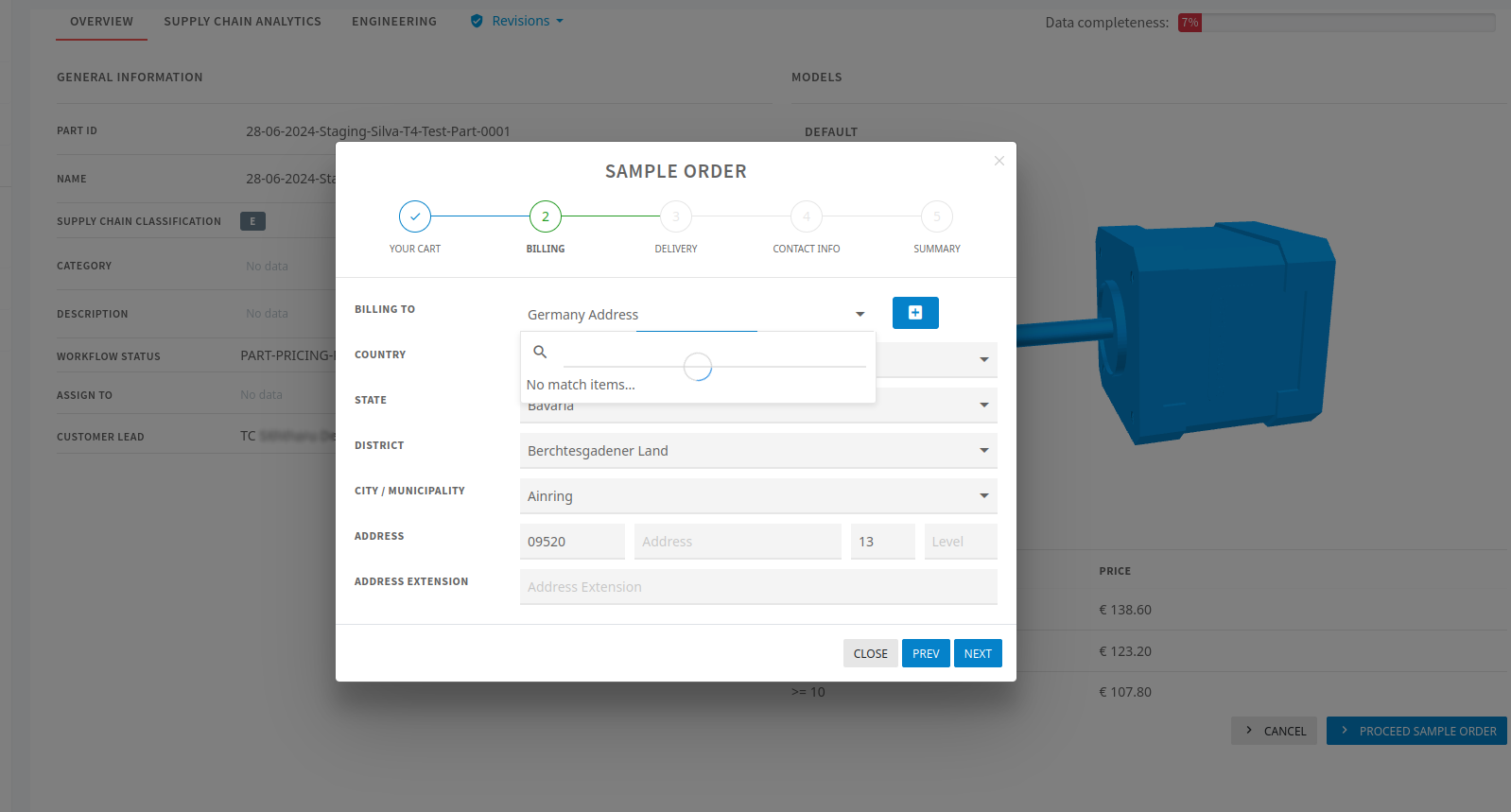 ordering sample 5