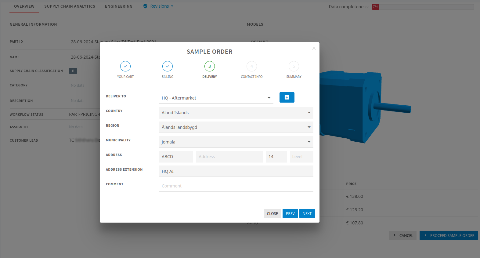 ordering sample 6